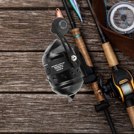 Allecto-Visserij-reel - Black Casting Spinning Reel - Inner Line Schieten - Gesloten - Zee Zoetwater Vissen - Geschikt voor - KLeur - model - Black Casting Spinning Reel voor Zee Zoetwater Vissen. — afbeelding 3