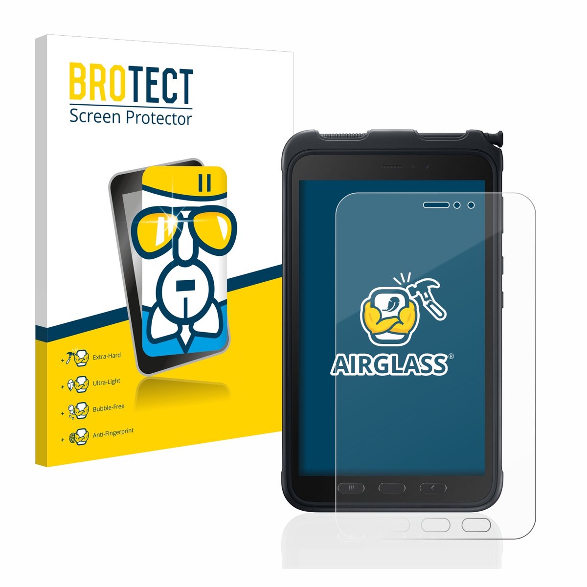 Screenprotector voor Samsung Galaxy Tab Active 3 Beschermglas transparant
