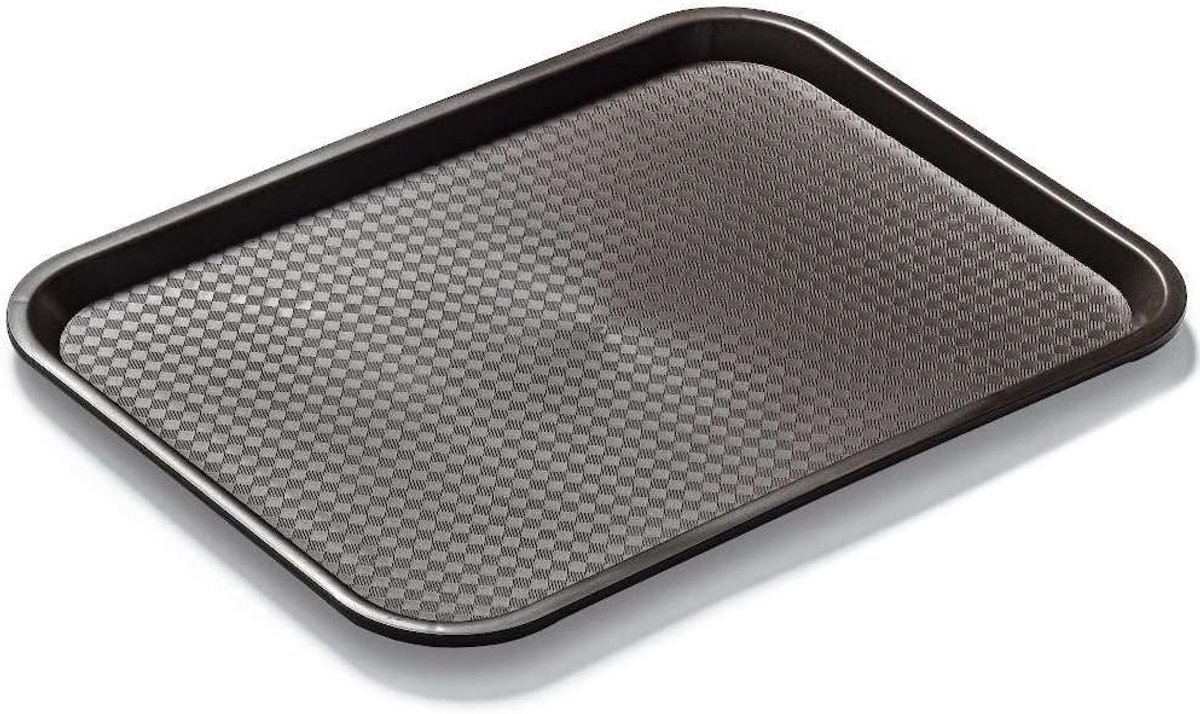 Ronde Serveerblad Rechthoekig 40x30cm Horeca Horeca Dienblad Polypropyleen Bruin