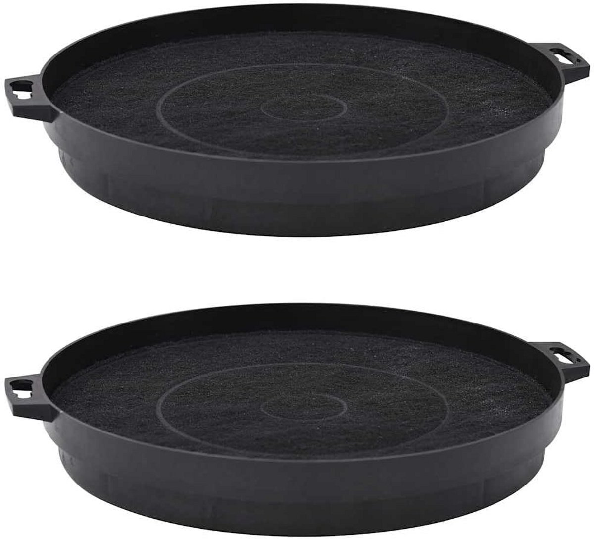 2x Universele Koolstoffilters voor Afzuigkap - 210 mm - Vet & Geur Absorberend
