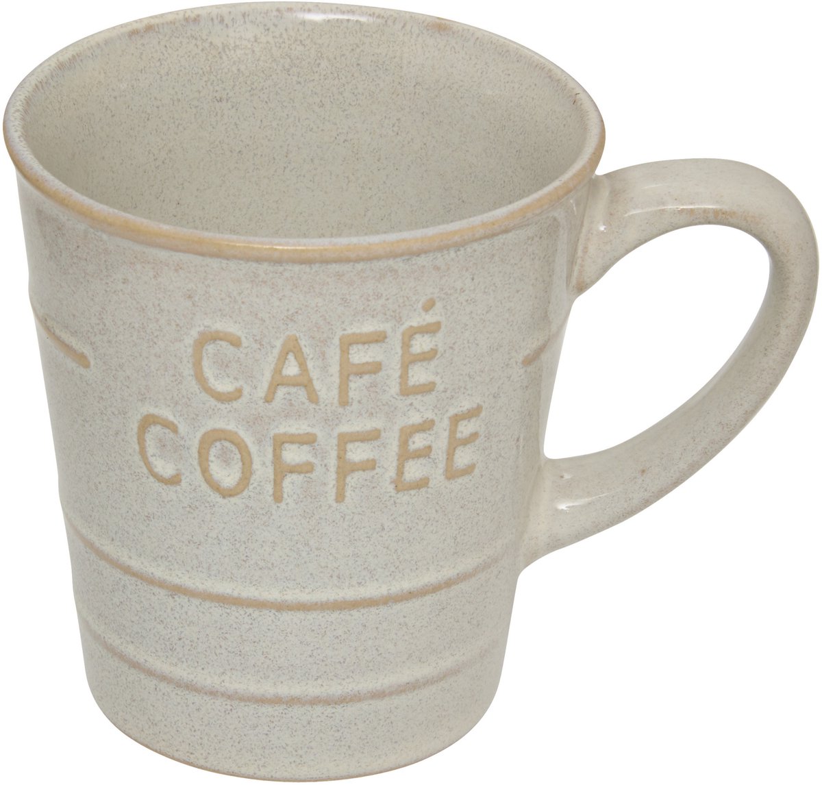 Secret de gourmet Koffiemok - wit - keramiek - 200 ml - beker - mokken
