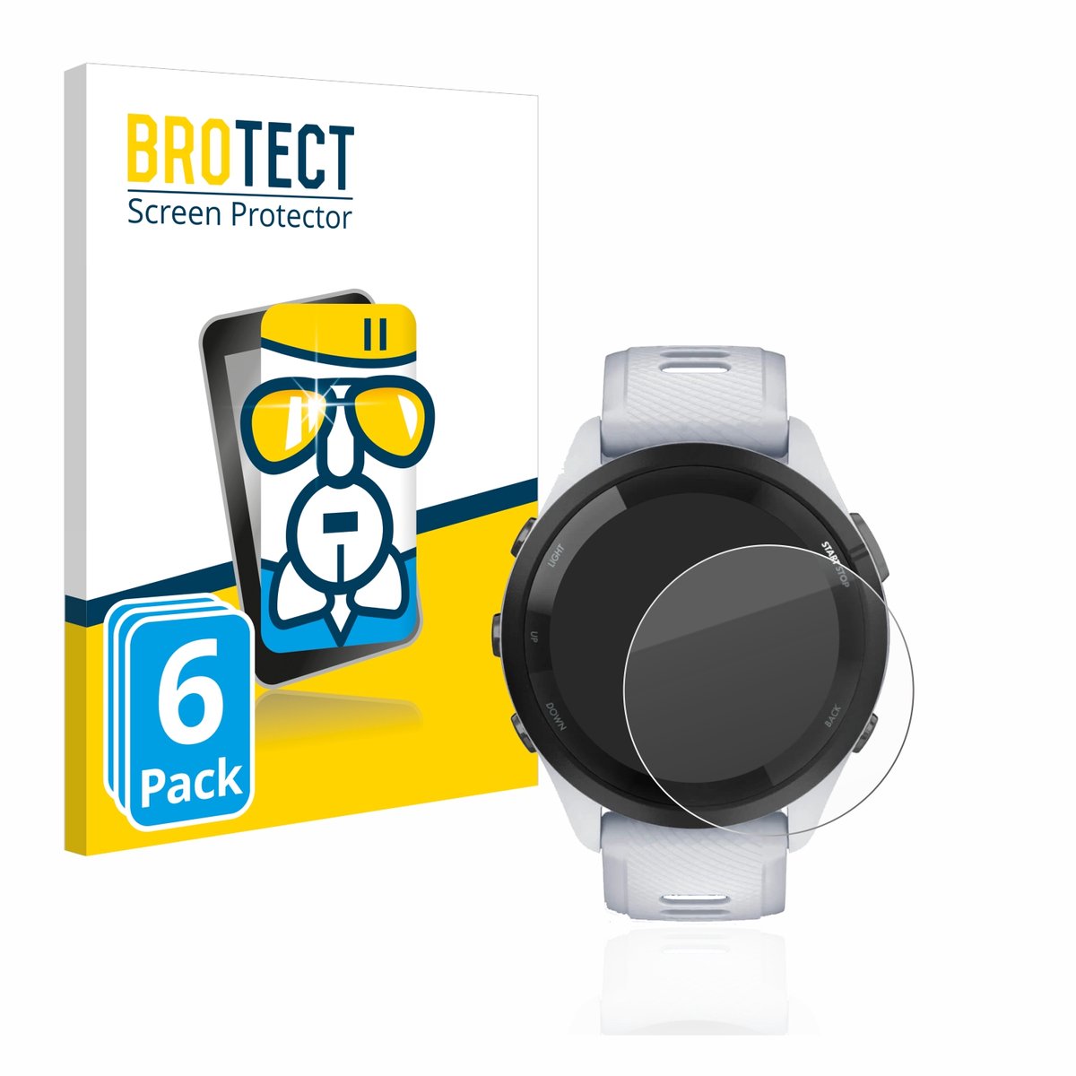 Screenprotector 6 Stuks voor Garmin Forerunner 265 (46 mm) Beschermglas transparant