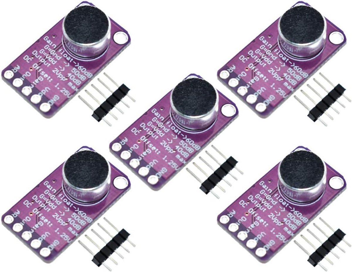 5 Stuks Microfoon Versterker Module met Automatische Gain Control (AGC)