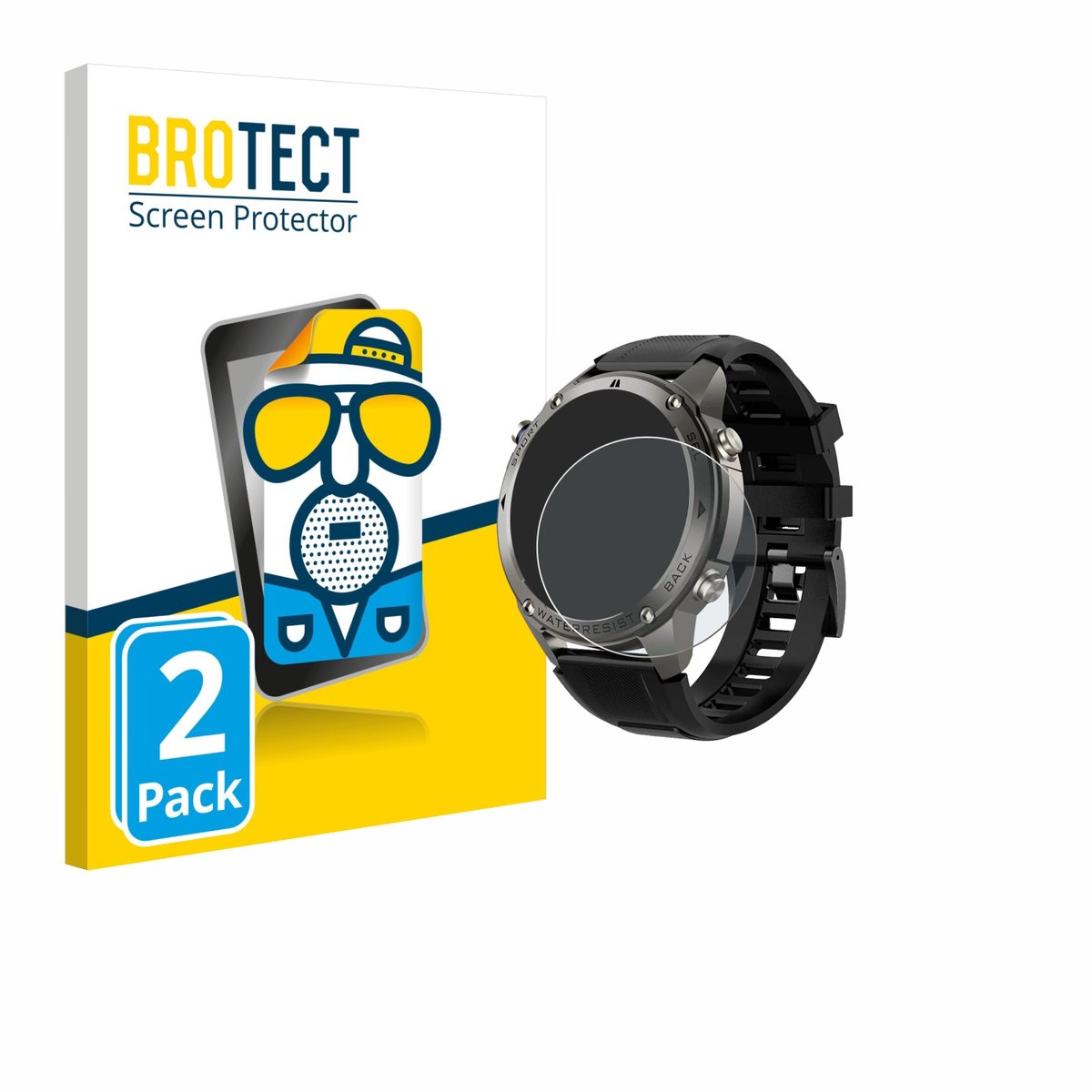 BROTECT - Screenprotector voor Knauermann GPS 4 (2025) - Folie Beschermfolie matte 2 Stuks