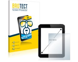 BROTECT - Screenprotector voor Tablets met 10.2 inch Schermen [222.5 mm x 131 mm, 15:9] - Folie Beschermfolie transparant - 2 Stuks