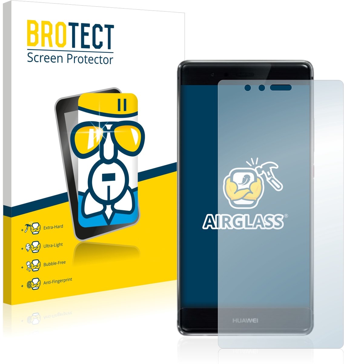 Screenprotector voor Huawei P9 Plus Beschermglas transparant