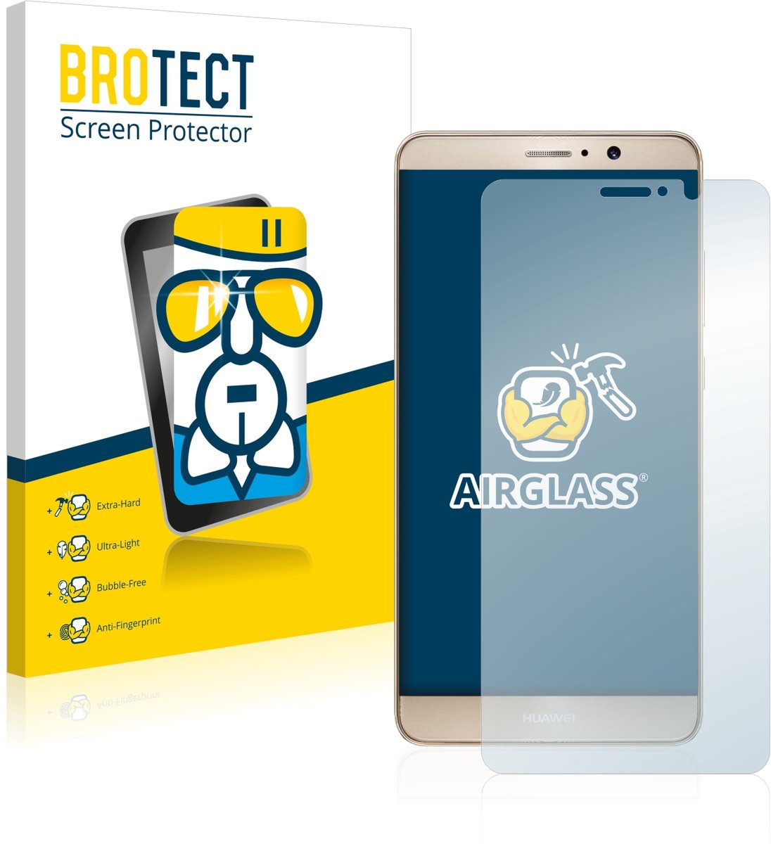 Screenprotector voor Huawei Mate 9 Beschermglas transparant