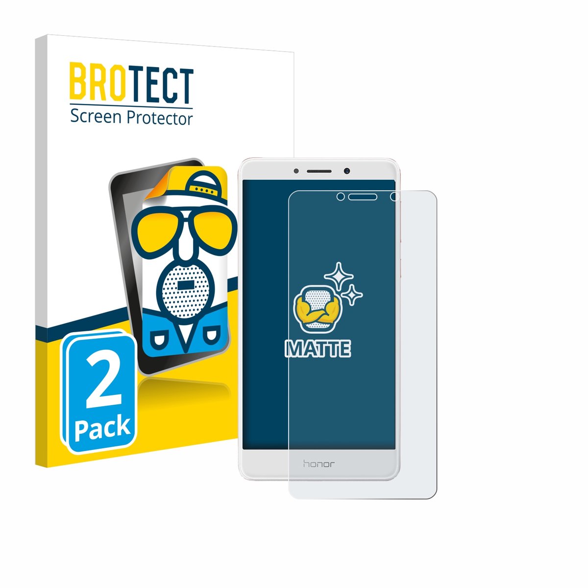 BROTECT - Screenprotector voor Honor 6X - Folie Beschermfolie matte 2 Stuks