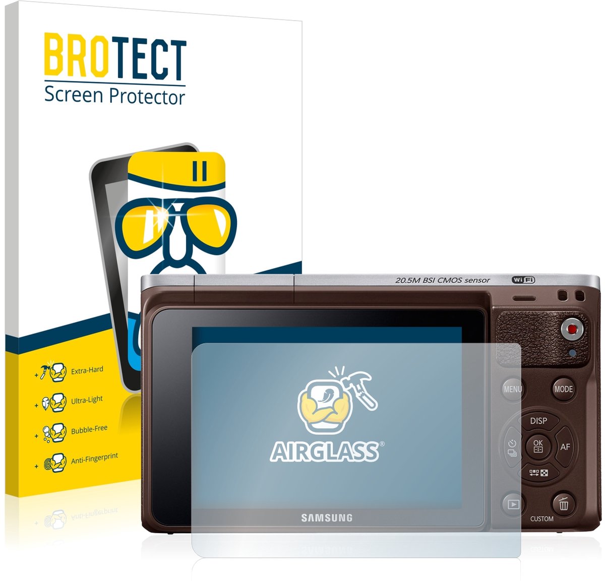 Screenprotector voor Samsung NX Mini Beschermglas transparant