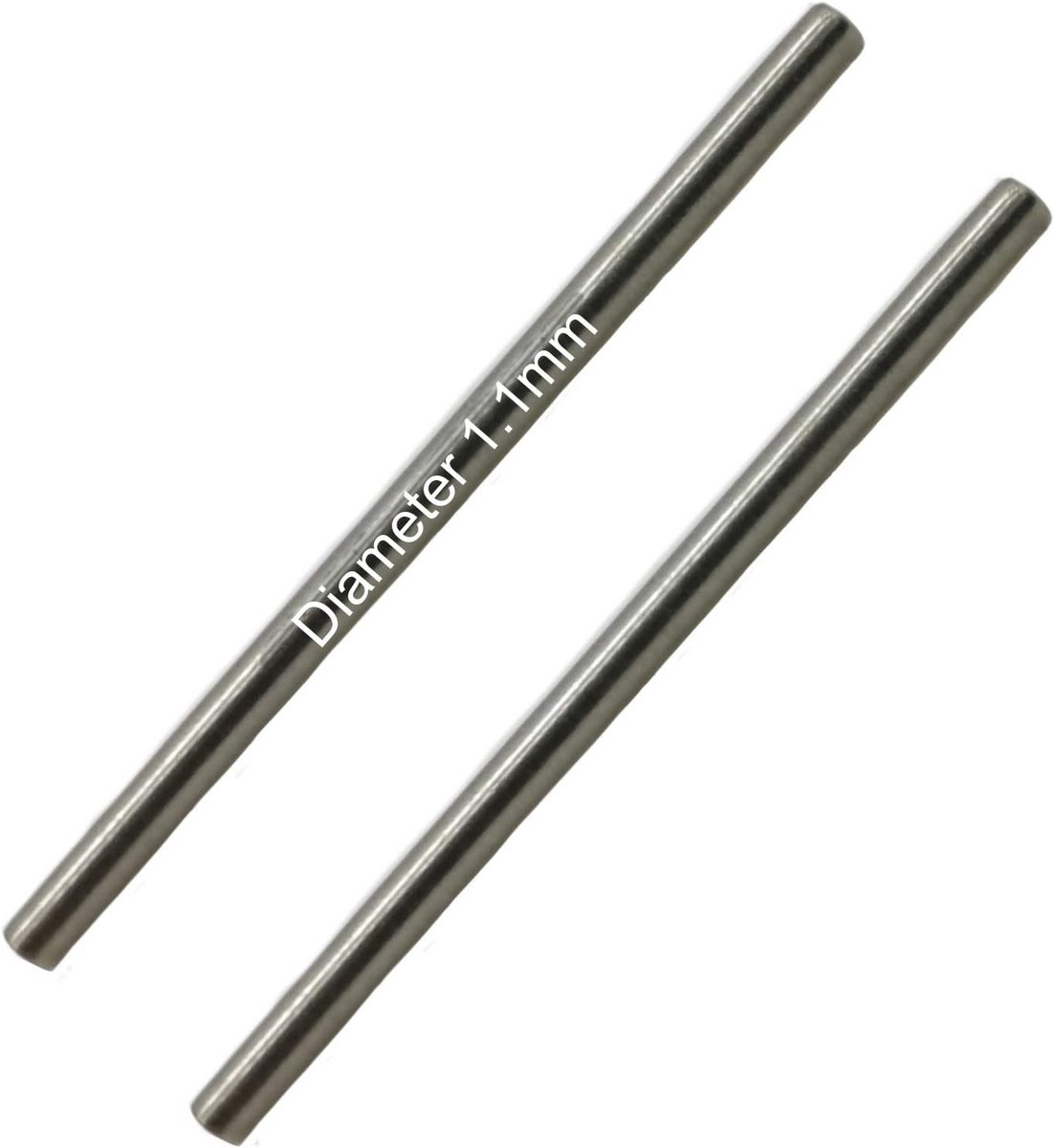 Set van 2 Horlogebandpennen Roestvrij Staal 316L - Diverse Diameters 10-24mm en Dikte 0.9-1.2mm