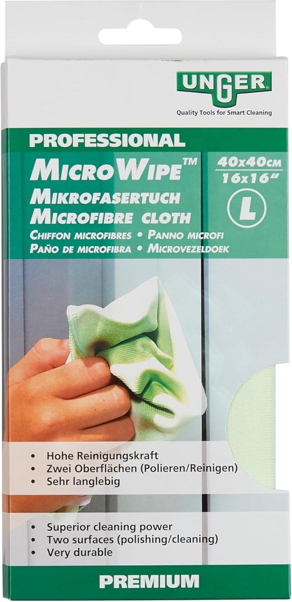 Hoogwaardige Microvezeldoek 40x40 cm voor Glanzend Schone Ramen en Spiegels