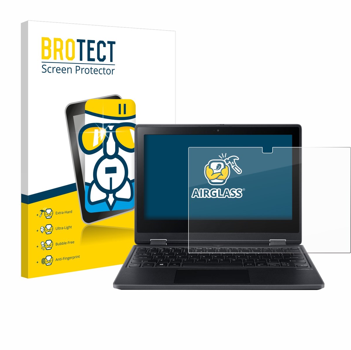 Screenprotector voor Acer TravelMate Spin B3 Beschermglas transparant
