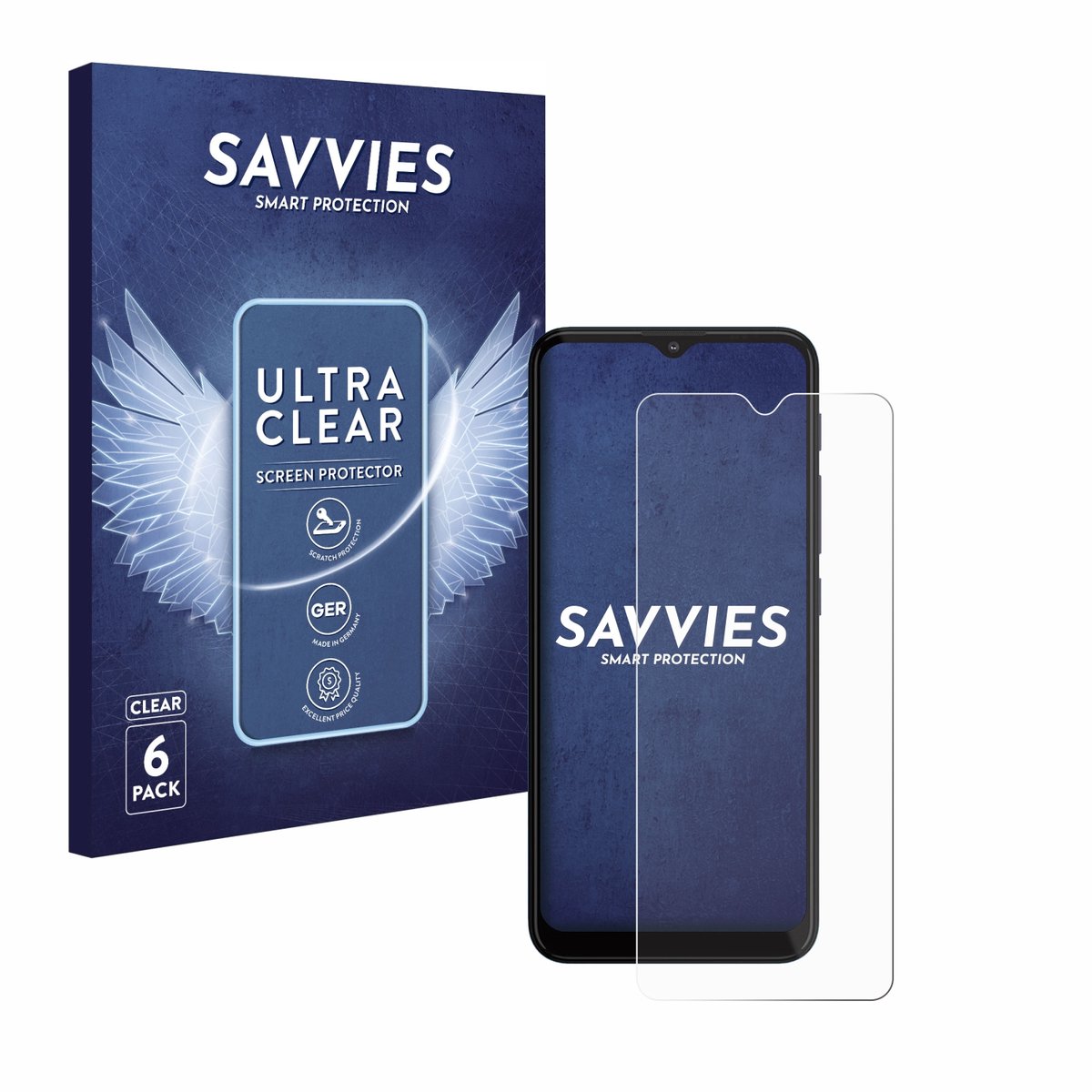 Savvies - Screenprotector voor Motorola Moto G20 - Folie Beschermfolie transparant 6 Stuks