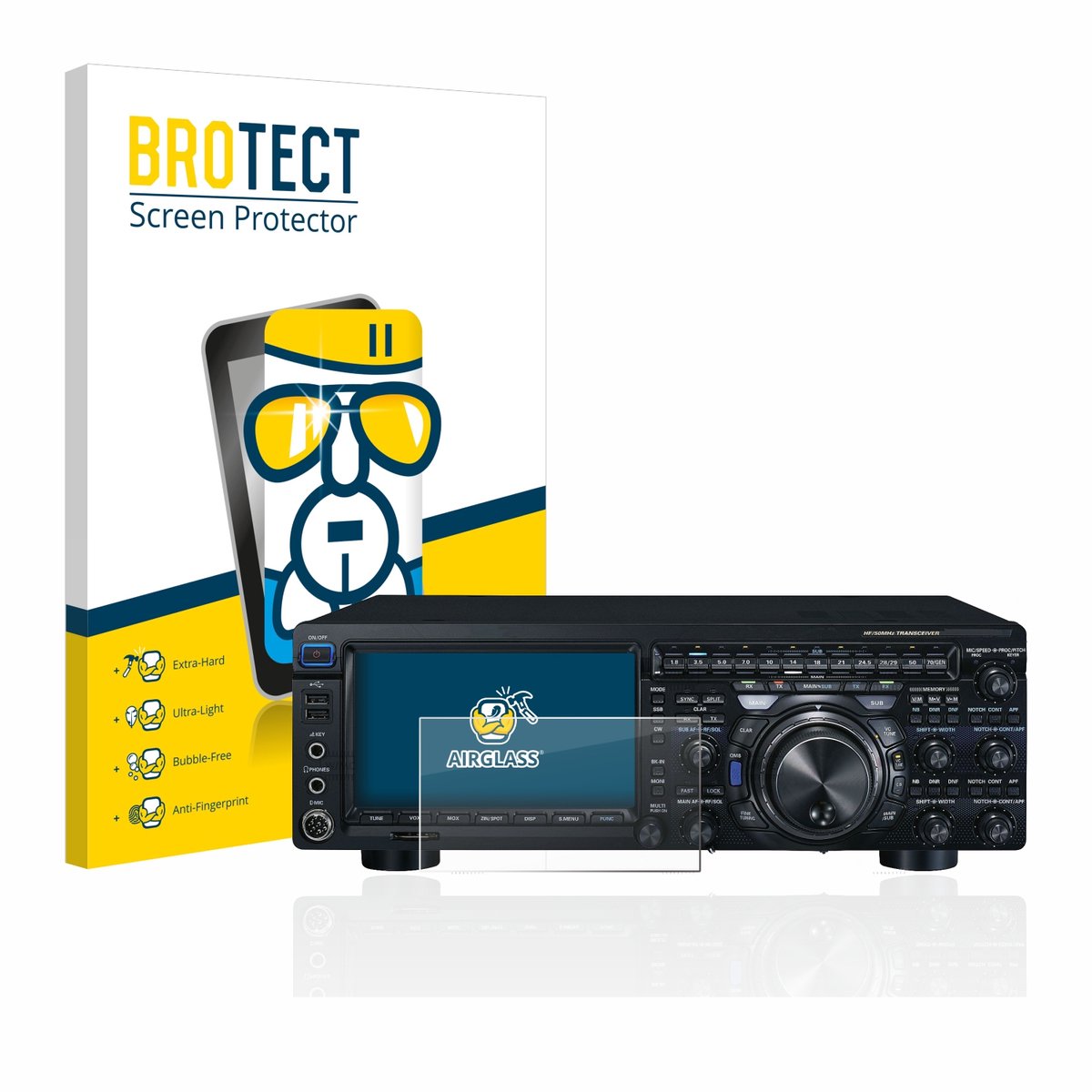 Screenprotector voor Yaesu FT-DX101D Beschermglas transparant