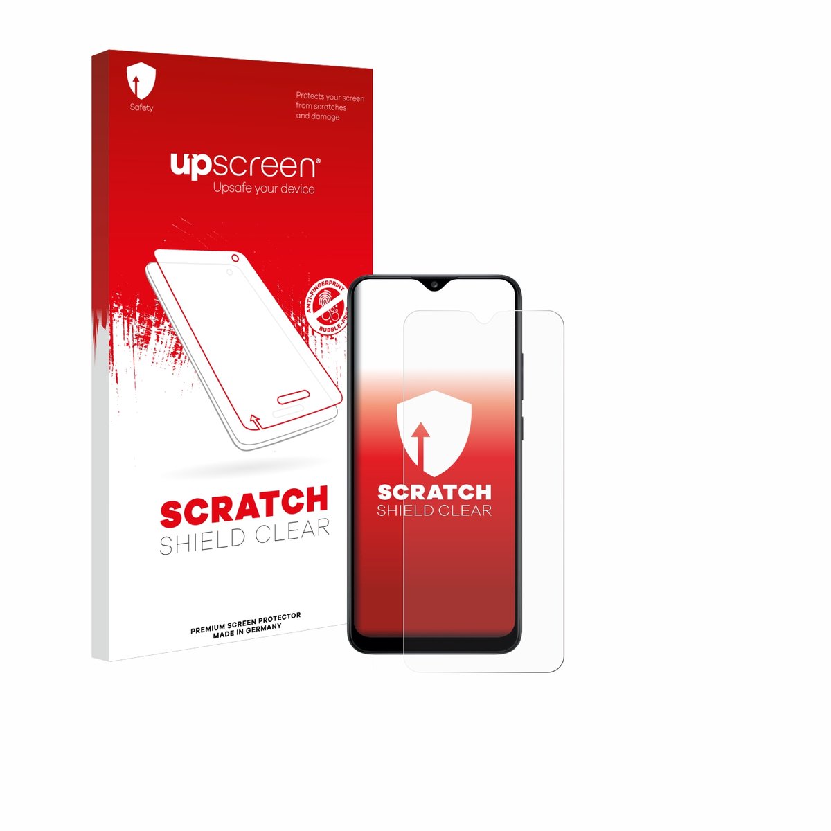 upscreen - Screenprotector voor Samsung Galaxy A02s - Folie Beschermfolie transparant