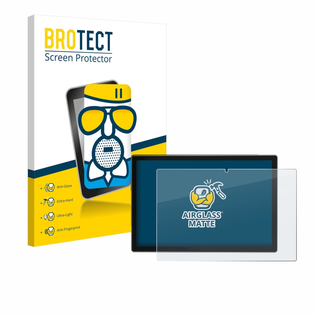 BROTECT - Screenprotector voor Antemper D115 10.1" - Folie Beschermfolie Beschermglas matte