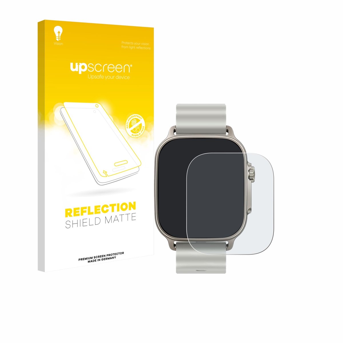 upscreen - Screenprotector voor realme Watch 5 - Folie Beschermfolie anti glare matte