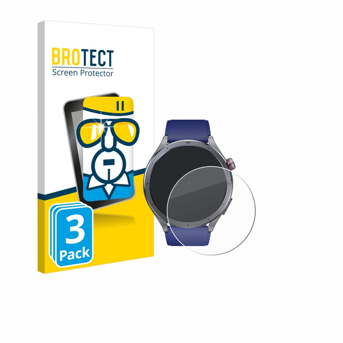 BROTECT - Glas Screenprotector voor Rogbid Rowatch 11S - Gehard Beschermglas 9H 3 Stuks