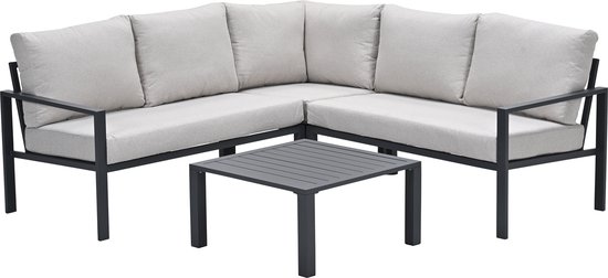 GI Springs aluminium loungeset - Carbon black