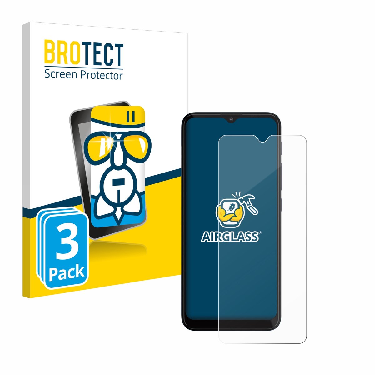 Screenprotector 3 Stuks voor Motorola Moto G20 Beschermglas transparant