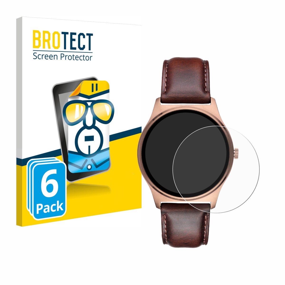 BROTECT - Screenprotector voor Xcoast QIN XC Pro - Folie Beschermfolie transparant 6 Stuks