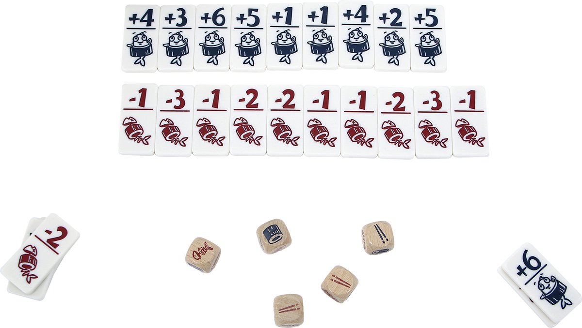 999 Games - Geharrewar in de Sushibar - Snel dobbelspel voor het hele gezin - Gezelschapsspel - Familiespel - Klein cadeautje - bevat spelregels in NL en EN en FR — afbeelding 6