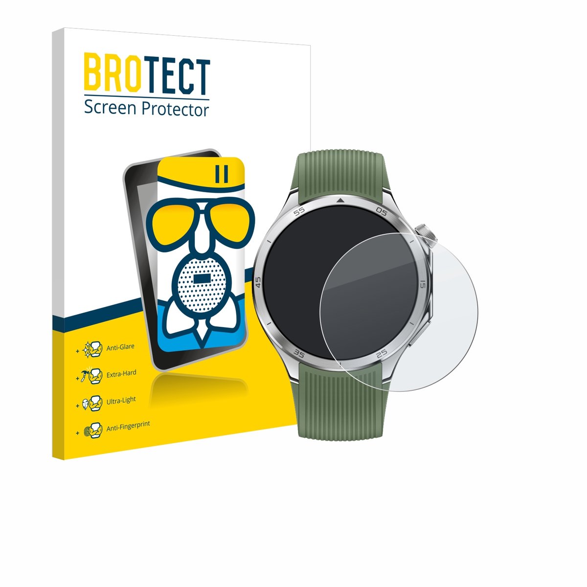 BROTECT - Screenprotector voor OnePlus Watch 3 - Folie Beschermfolie Beschermglas matte