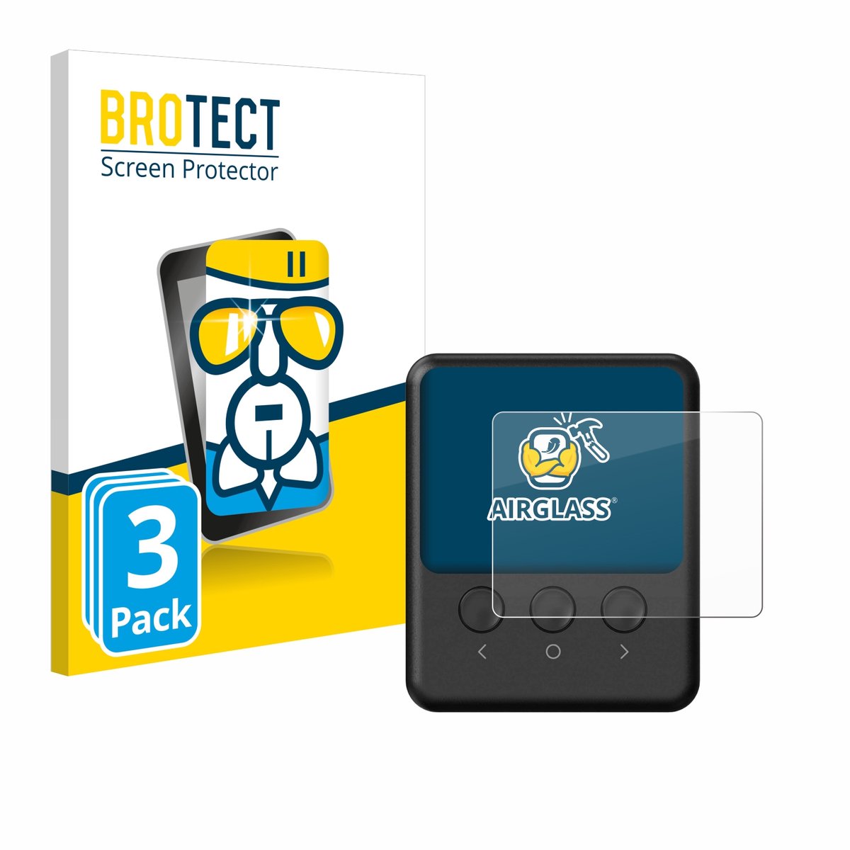 Screenprotector 3 Stuks voor ISDT 608PD Beschermglas transparant