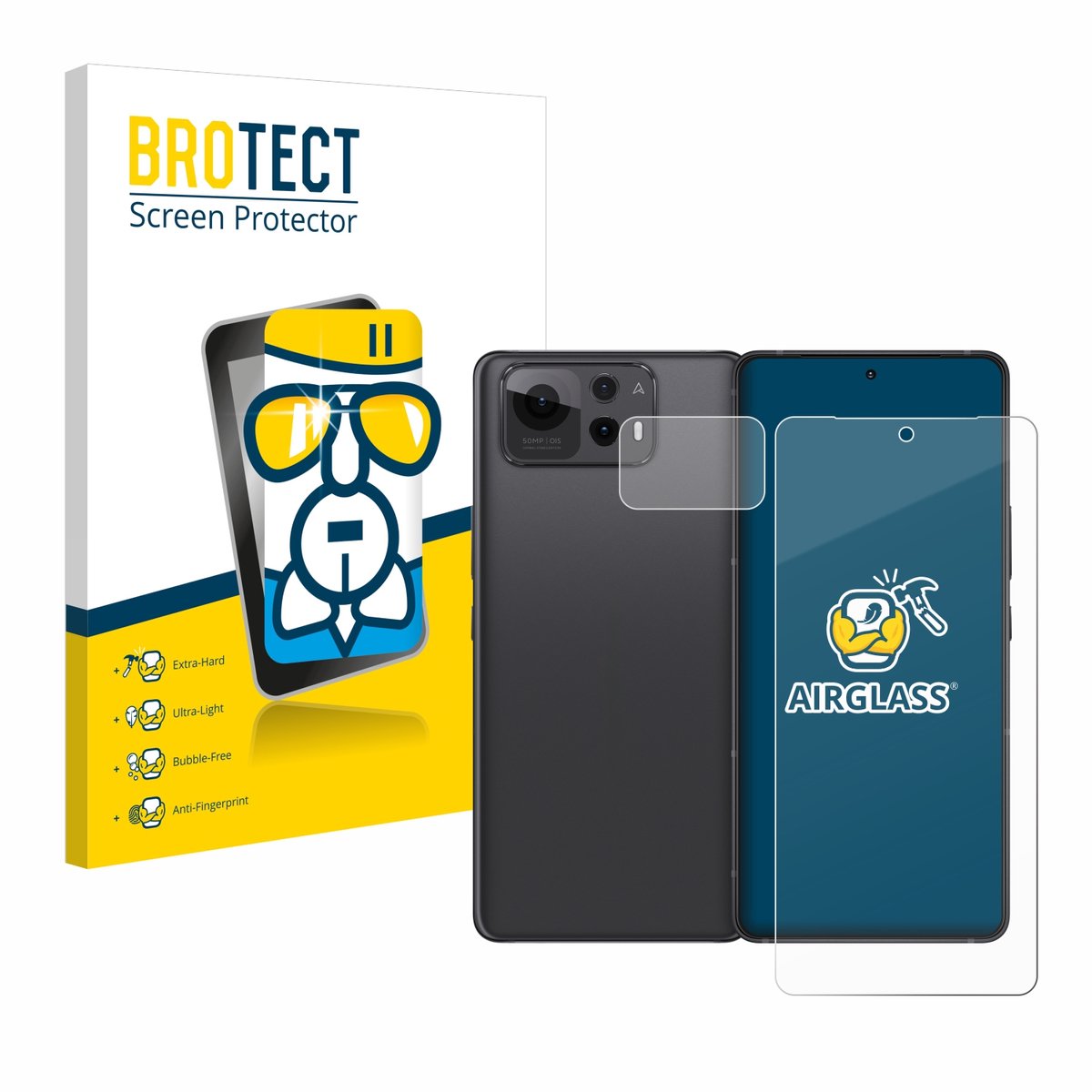 Screenprotector voor ASUS ZenFone 12 Ultra (Voor+Camera) Beschermglas transparant