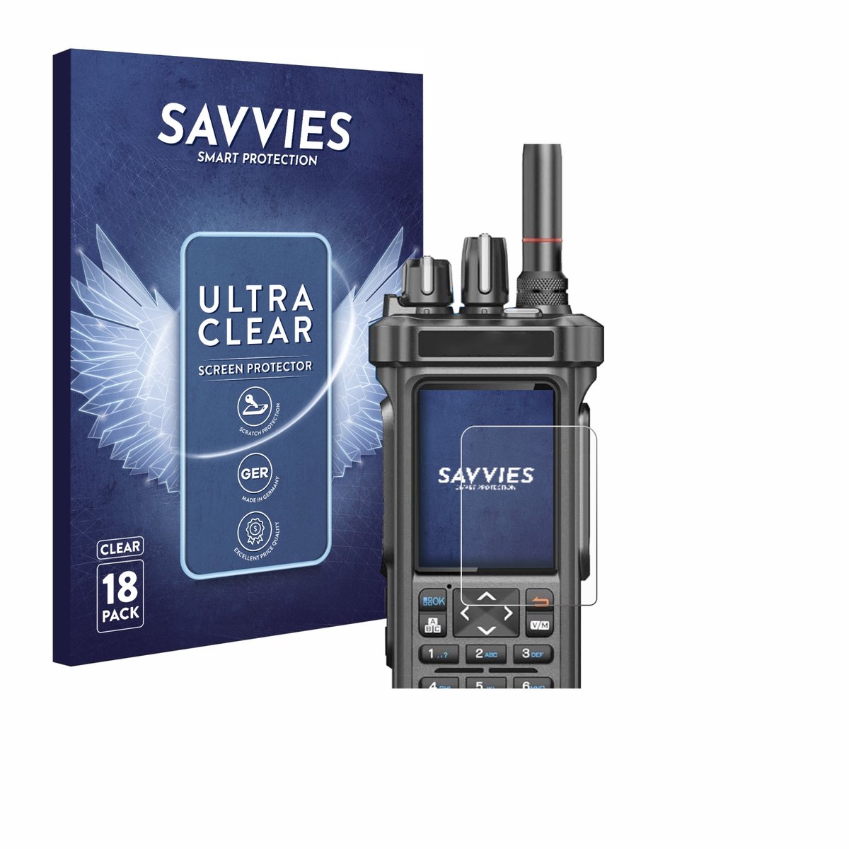 Savvies - Screenprotector voor Radtel RT-950 Pro - Folie Beschermfolie transparant 18 Stuks