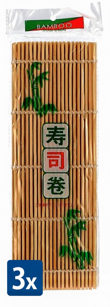 3 x Sushi Mat Bamboe Wit 21x24 cm – Rolmat voor Sushi