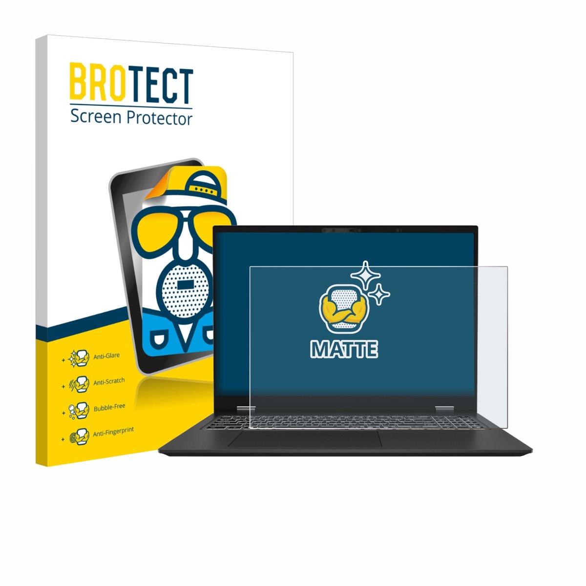 BROTECT - Screenprotector voor MSI Prestige 16 AI Evo B1M - Folie Beschermfolie matte