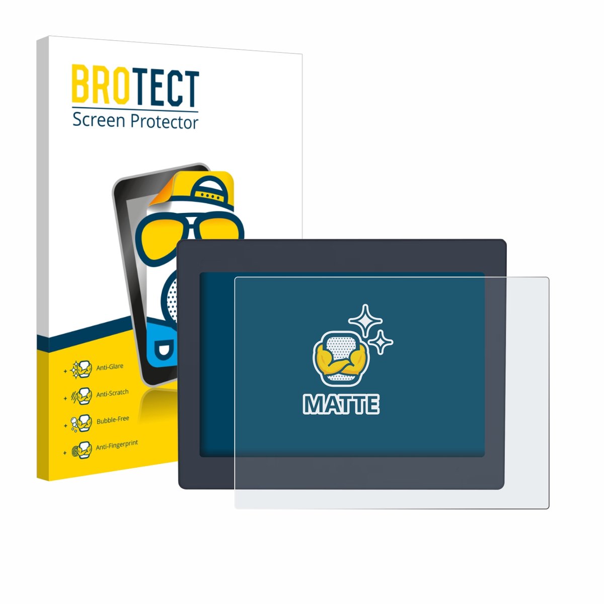 BROTECT - Screenprotector voor Schneider-electric HMIDT651 - Folie Beschermfolie matte