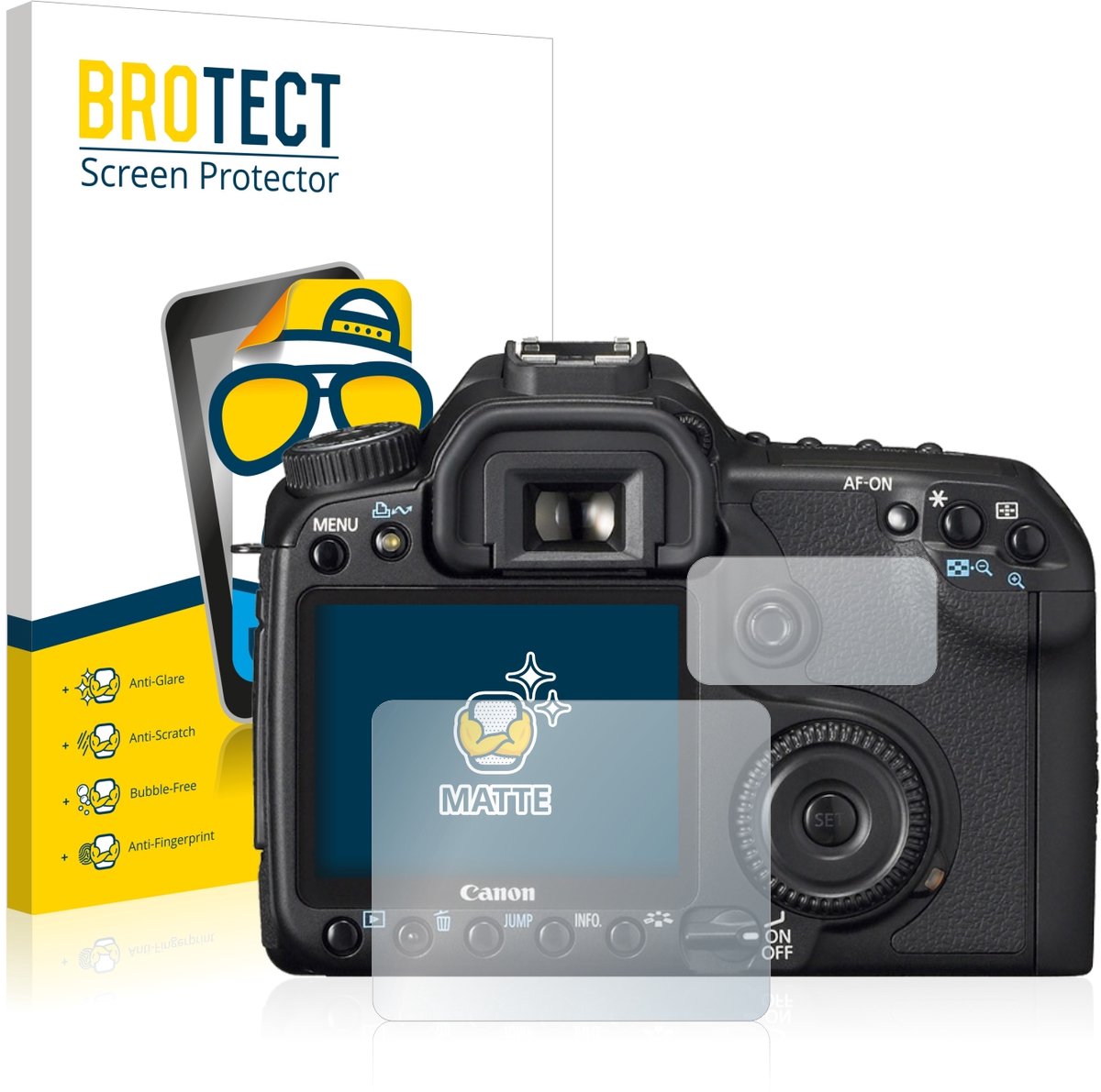 BROTECT - Screenprotector voor Canon EOS 40D - Folie Beschermfolie matte 2 Stuks