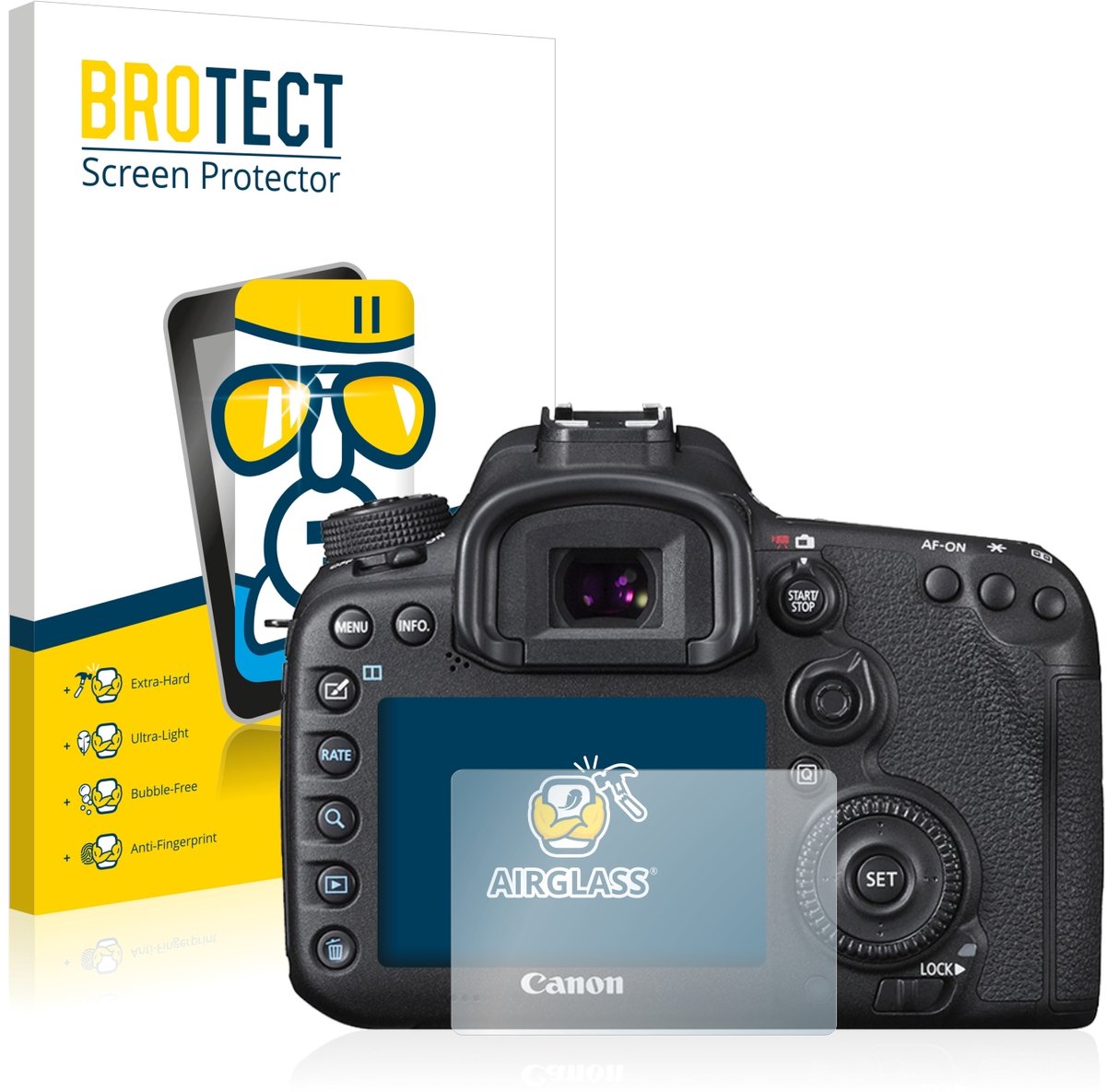 Screenprotector voor Canon EOS 7D Mark II Beschermglas transparant