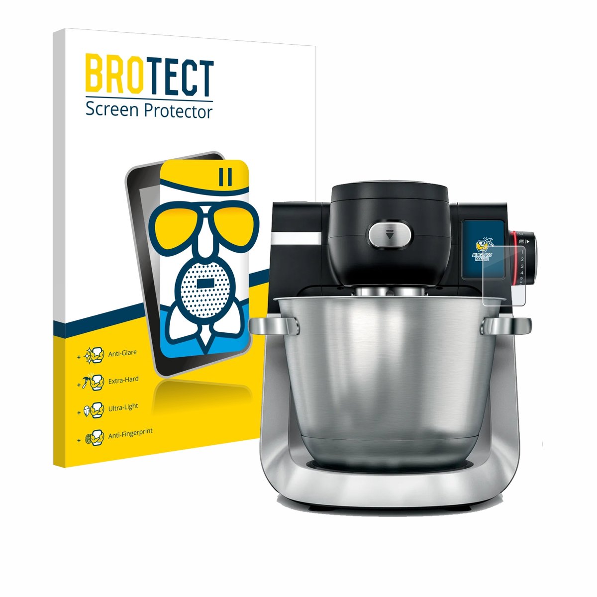 BROTECT - Screenprotector voor Bosch MUM Serie 6 - Folie Beschermfolie Beschermglas matte