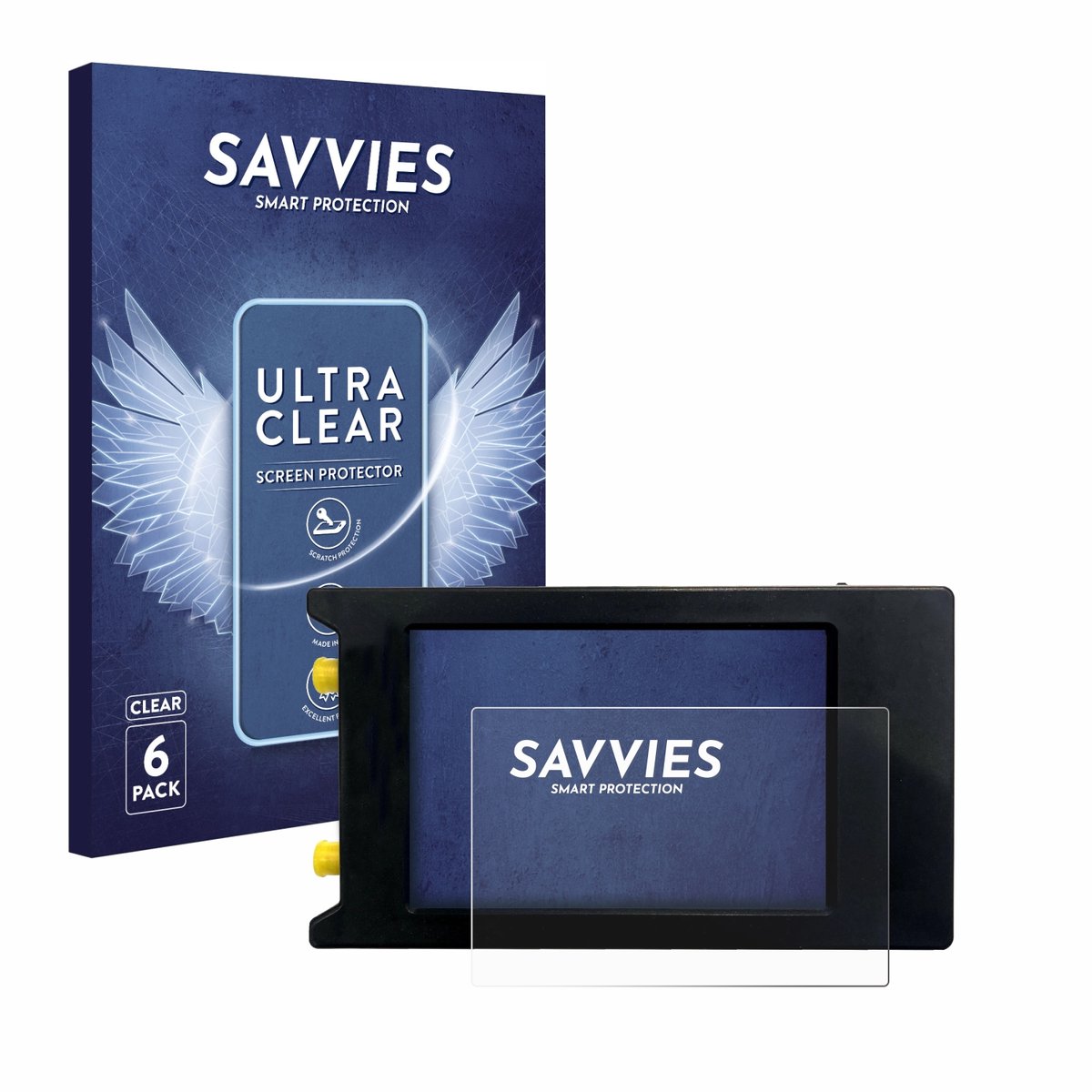Savvies - Screenprotector voor LiteVNA 64 - Folie Beschermfolie transparant 6 Stuks