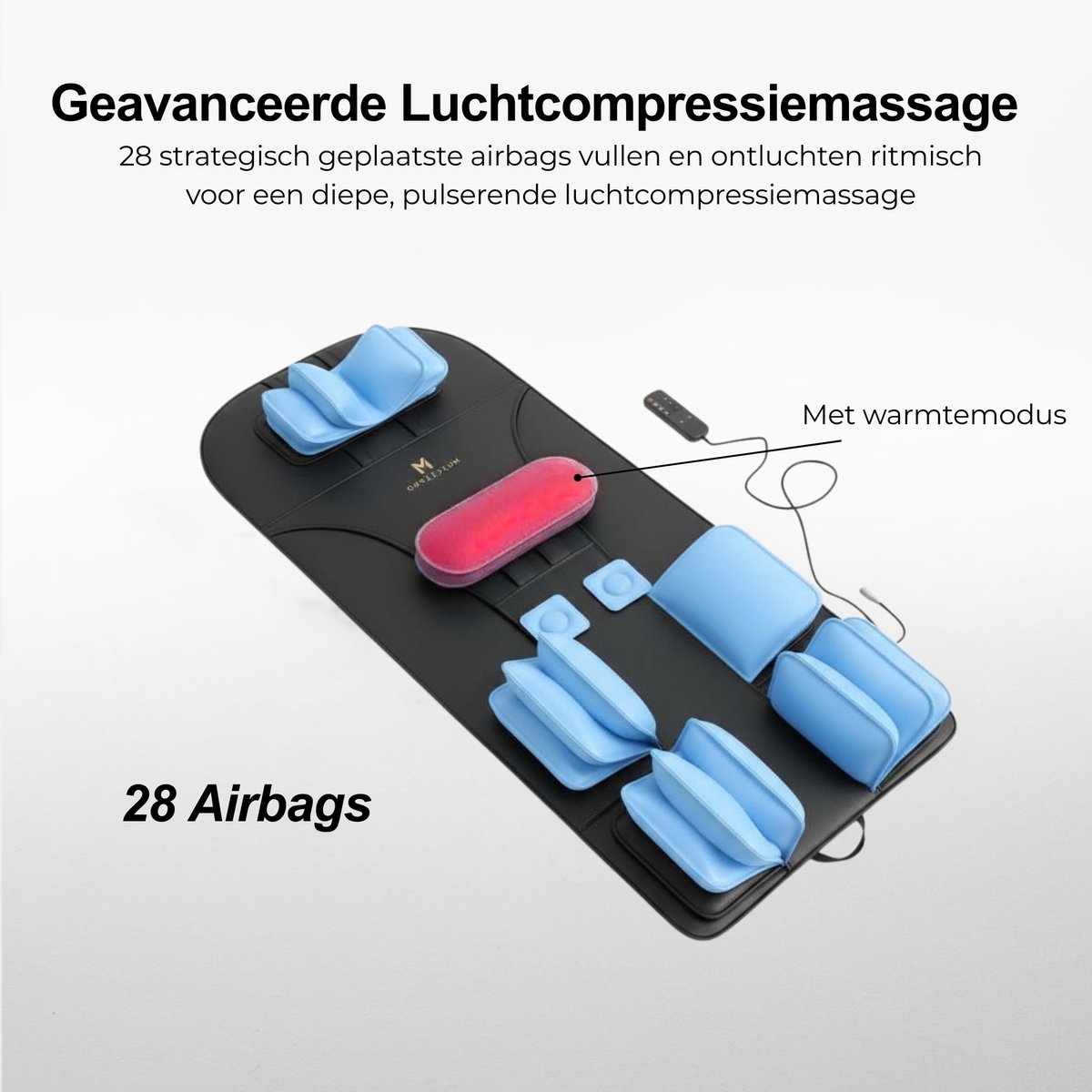 MusclePro RecoveryBed Elite - Massagematras met warmte thumbnail 6