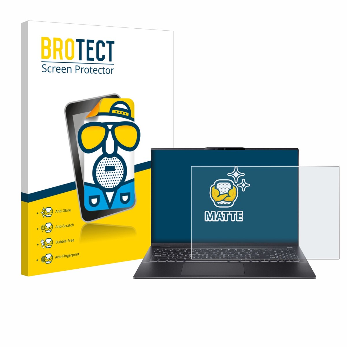 BROTECT - Screenprotector voor Acer Swift 16 AI - Folie Beschermfolie matte