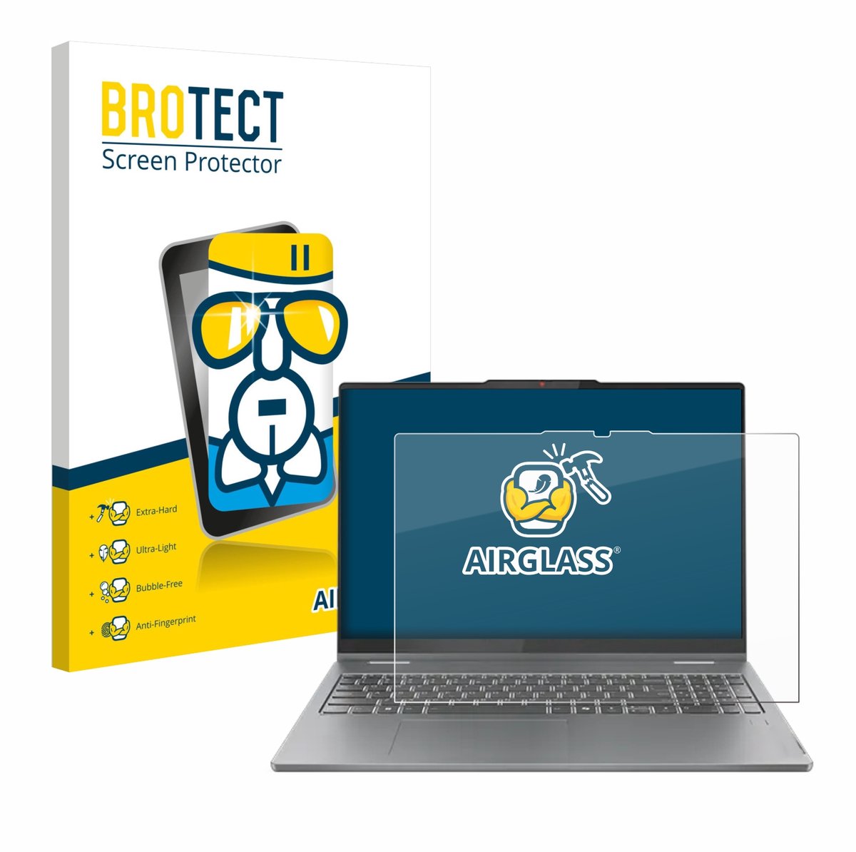 Screenprotector voor Lenovo IdeaPad 5 2-in-1 Gen 10 16" Beschermglas transparant