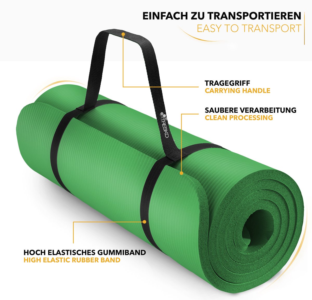 Iso Trade, Classic Pro 8693 Yogamatte, für Pilates und
