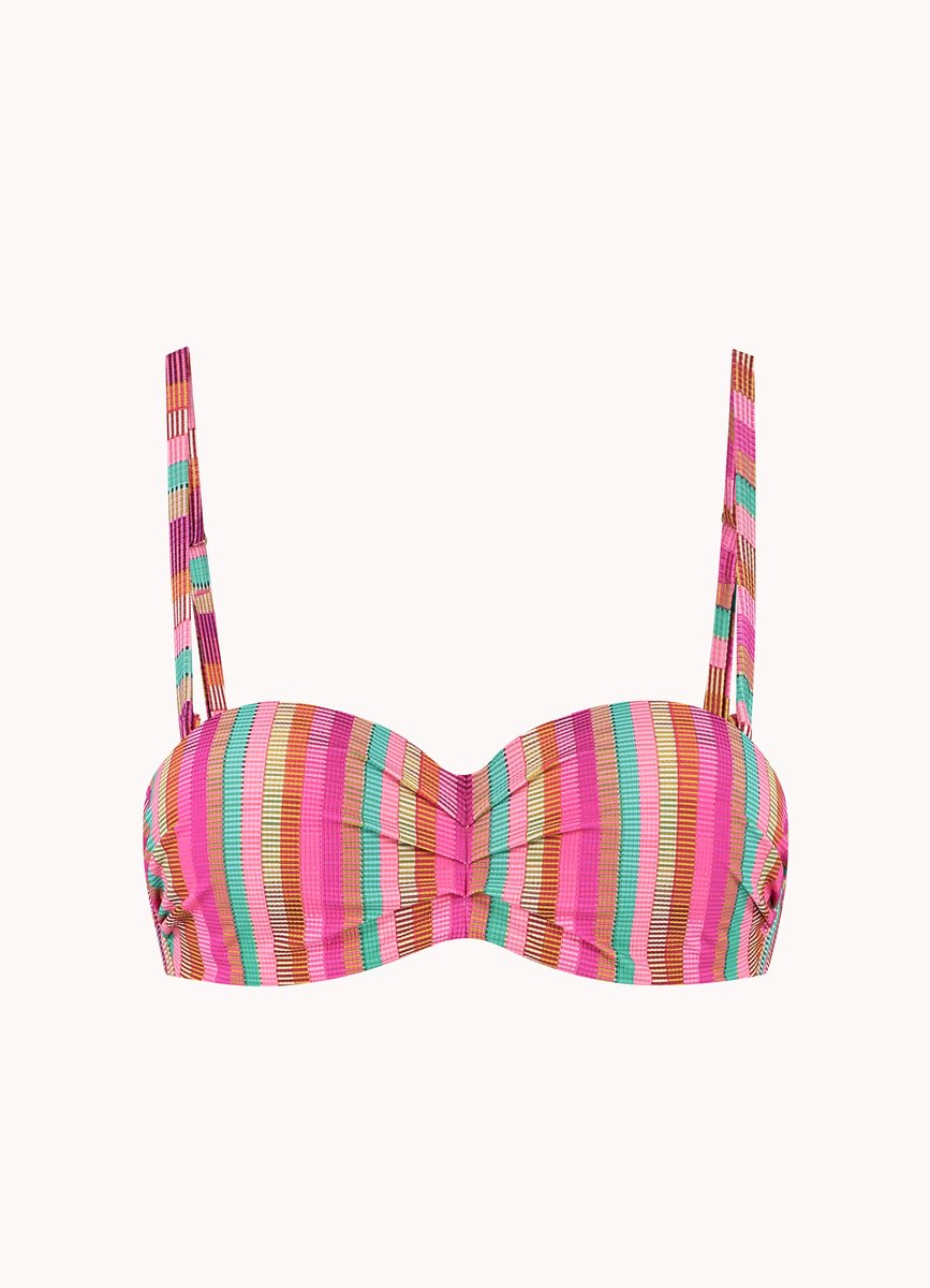Cyell Bandeau Bikini Tropical Lines Multicolour 42 C