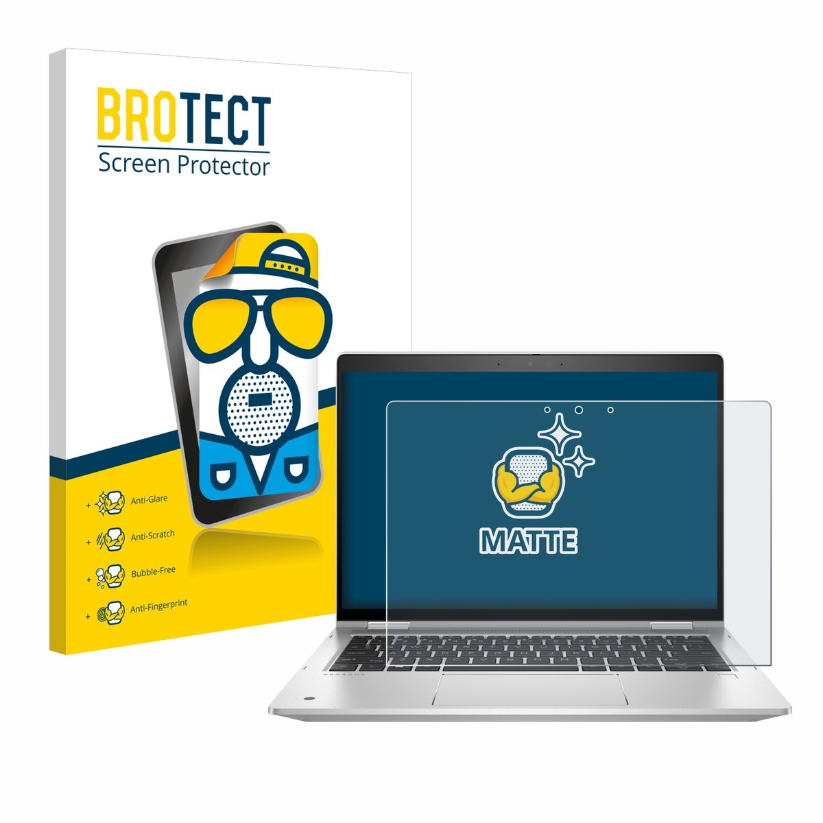 BROTECT - Screenprotector voor HP ProBook x360 435 G8 - Folie Beschermfolie matte