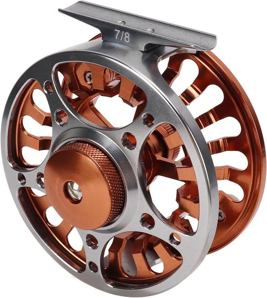 Dailygoods - Metalen Vliegvismolen - Vliegmolen voor Visserij - Lichtgewicht en Duurzaam - Compact Formaat - 3 Lagers - Geschikt voor Zwembad - Oxidat van Dailygoods — afbeelding 3