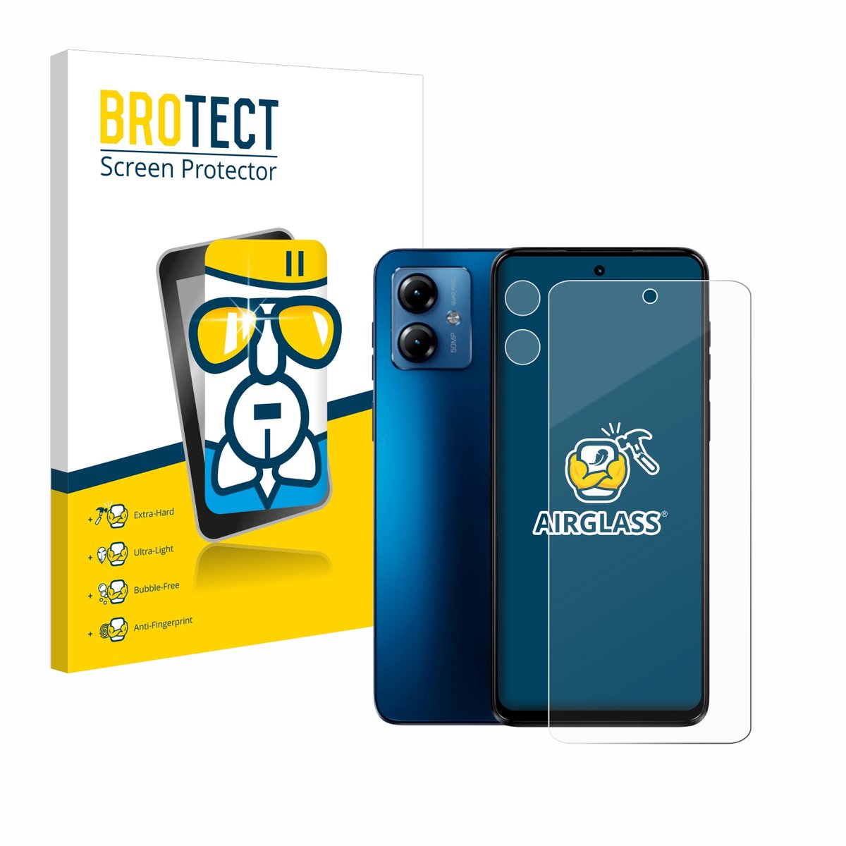 Screenprotector voor Motorola Moto G14 (Voor+Camera) Beschermglas transparant