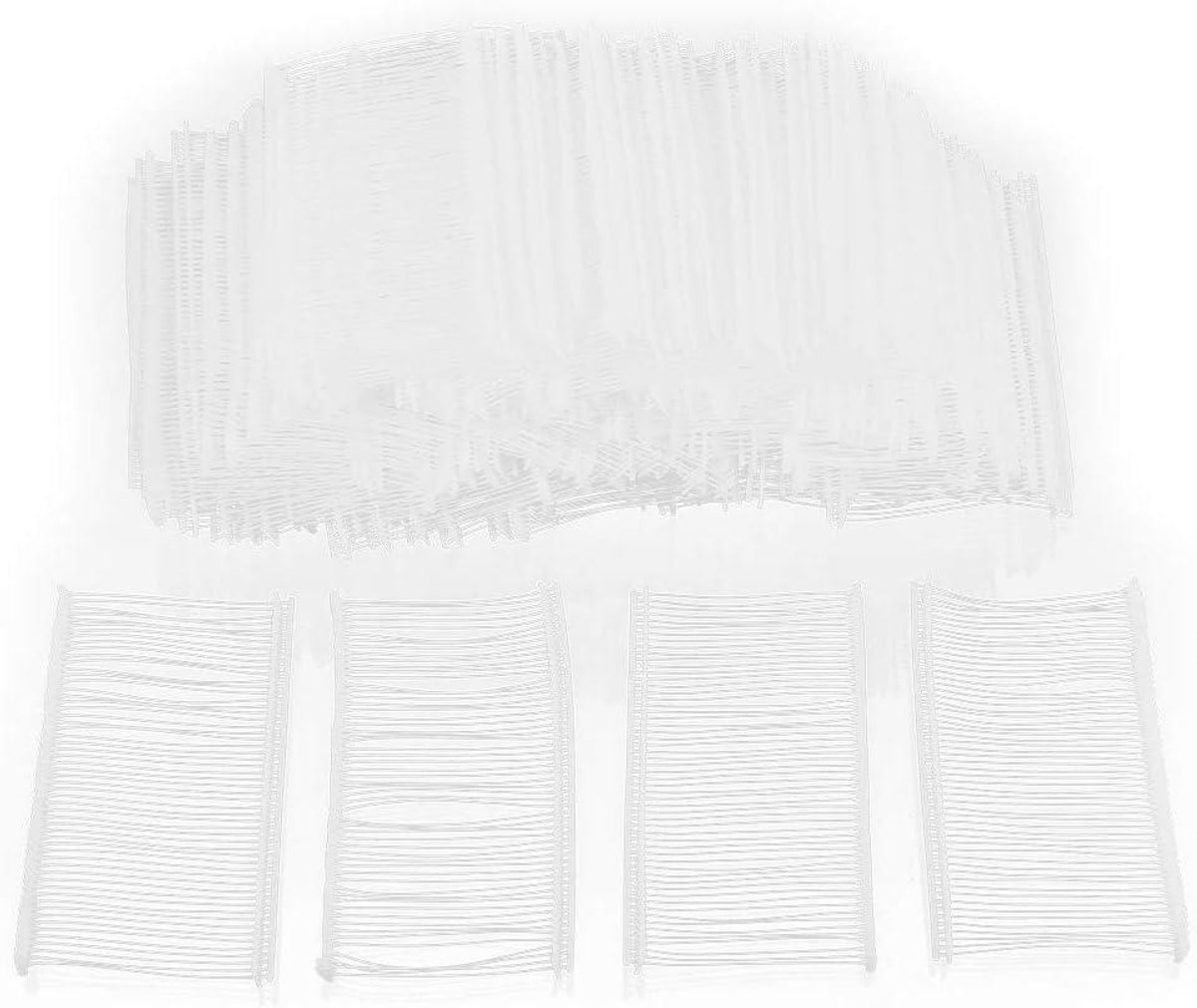 Allecto - Tagging gun weerhaken - Kleding tag pins - Bevestigingen - Tagging gereedschap - Geschikt voor 5000 stks - Clear fasteners - Standaard prijs etiketten - 50mm - Weerhaken tagging - Gun weerhaken.
