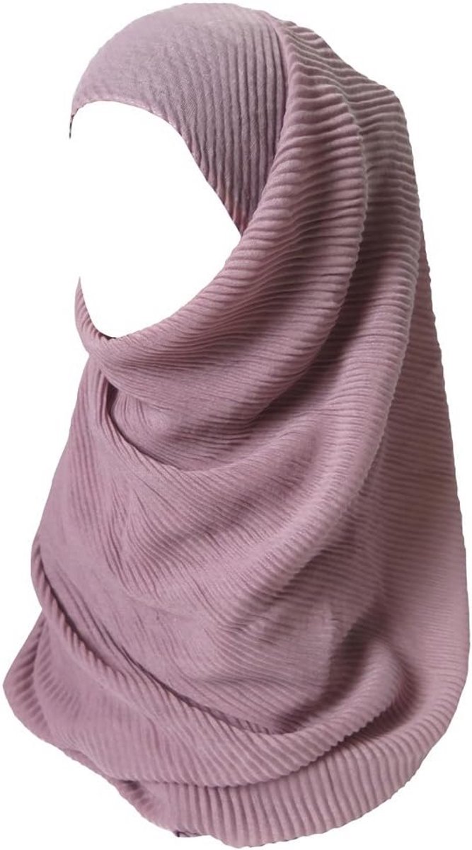 Plissésjaal Hijab voor Dames - Lichte Stof en Comfortabel