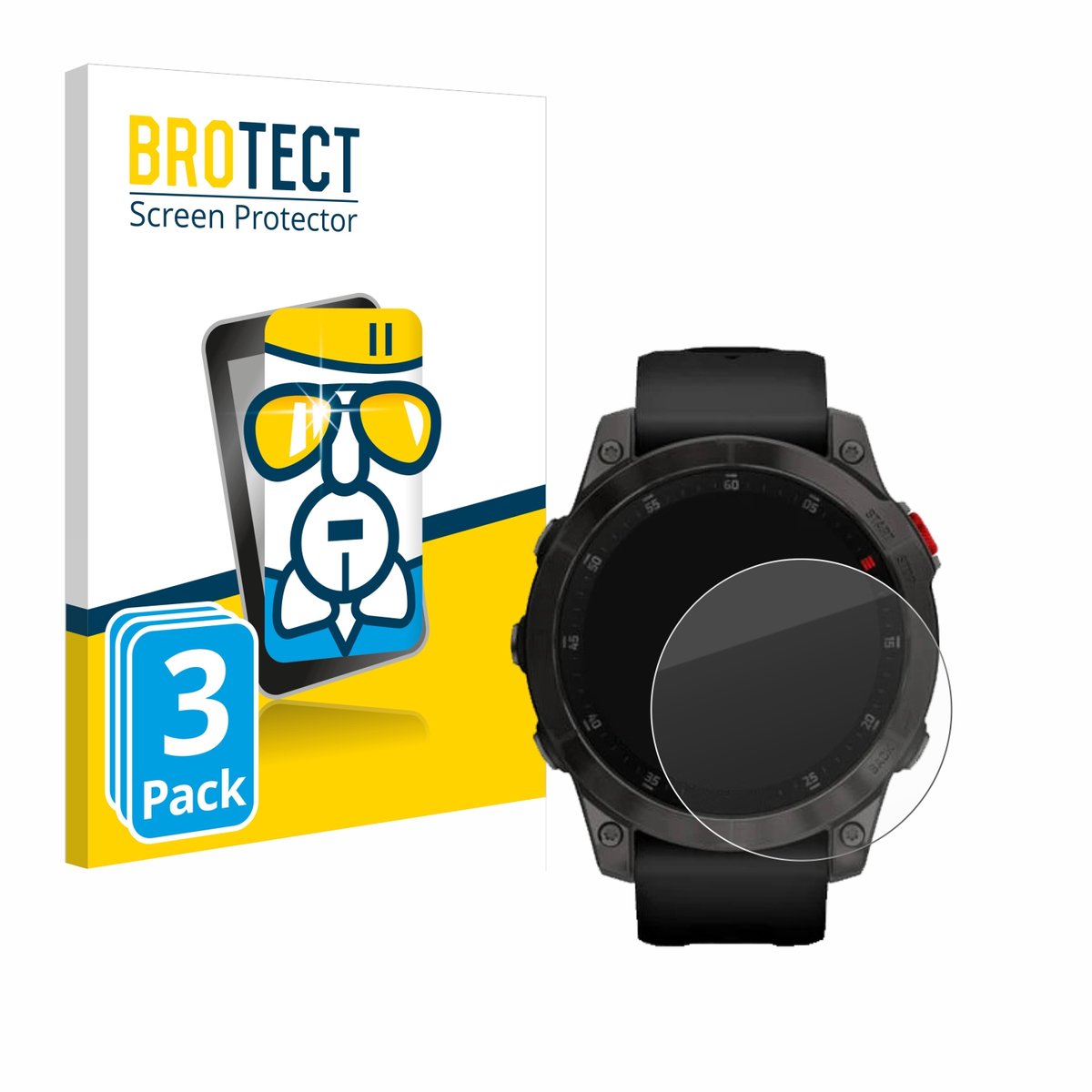 Screenprotector 3 Stuks voor Garmin epix (Gen. 2) Beschermglas transparant