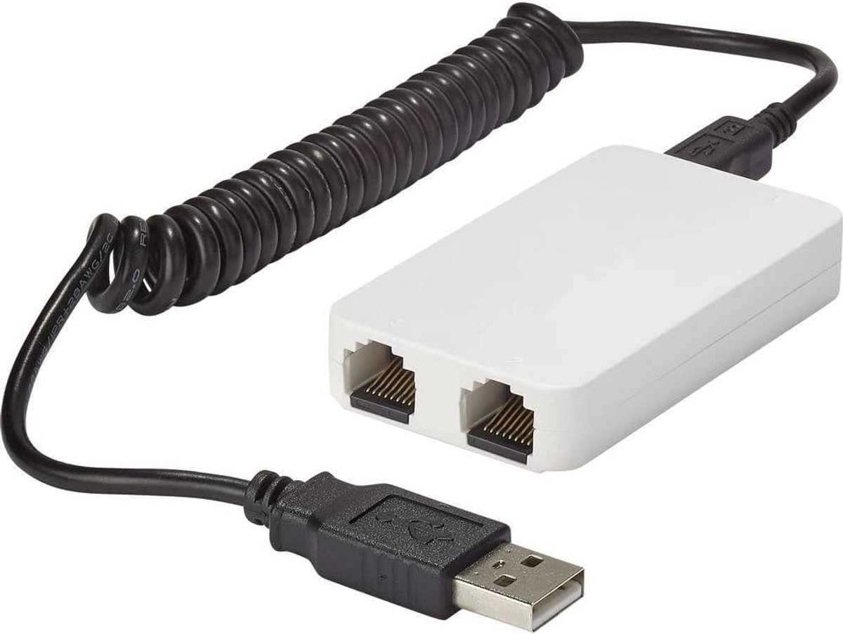 Netwerk Switch 3 Poorten 100 Mbit/s Gigabit Snelheid USB Voeding