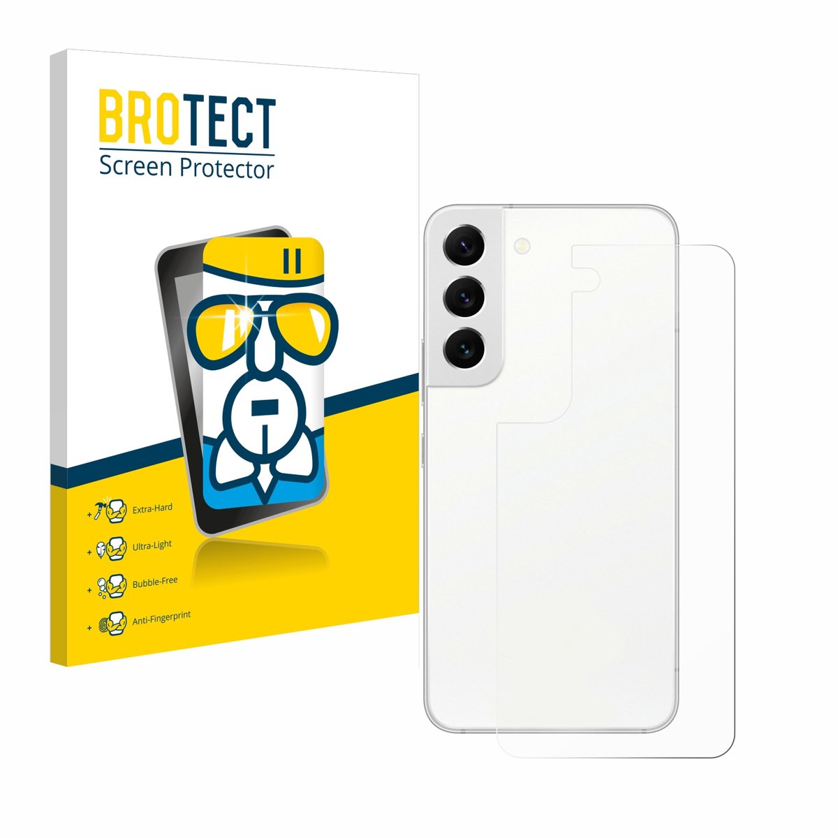 Screenprotector voor Samsung Galaxy S22 5G (Achterkant) Beschermglas transparant